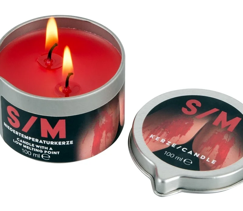 You2Toys S/M Candle Red 100g - Low-Temperature Wax in Tin Case