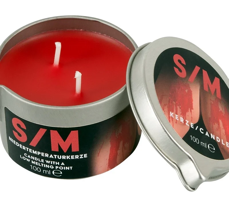 You2Toys S/M Candle Red 100g - Low-Temperature Wax in Tin Case