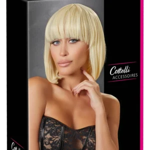 Cottelli Collection Bob Style Wig Adjustable Blonde 28cm