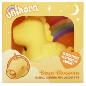 Unihorn Bean Blossom Lay-On Intimate Massager Dual Motor Silicone 9cm