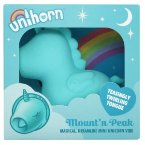 Unihorn Mount'n Peak Lay-On Intimate Massager Dual Motor Silicone 9cm