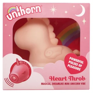 Unihorn Heart Throb Intimate Dual Motor Silicone Device, Pink, 9 cm