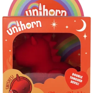 Unihorn Blaze Diablo Tongue-Motion Silicone Intimate Device 9cm Red
