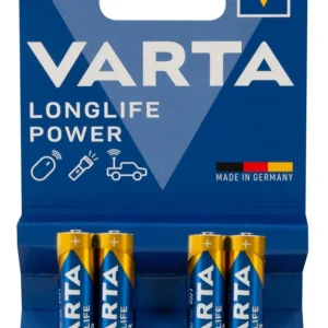 Varta Micro Batteries 1.5V Pack of 4 - Long-Lasting Power AA LR6