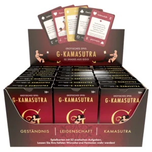G-Kamasutra 52 Shades of Gold Card Set Display 24-Pack, Elegant Edition