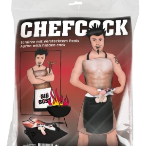 CHEFCOCK Apron BIG BOSS - Novelty Kitchen Apron with Plush Feature