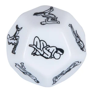 You2Toys What's Next 12-Sided Acrylic Position Dice 3 cm Clear