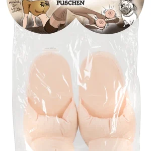 Gift Republic Plush Novelty Slippers Boob Design Size 44 Soft Comfort