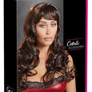 You2Toys Elegant Dark Brown Synthetic Wig with Fringe, 55 cm