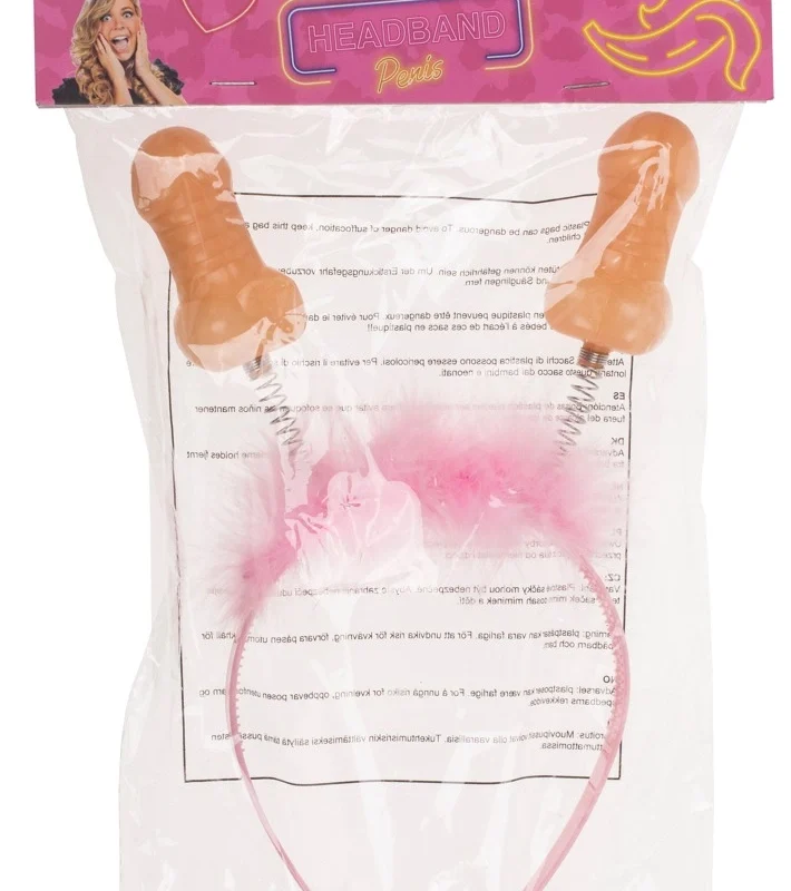 You2Toys Party Headband Pink with Plush Spring Elements 25 cm