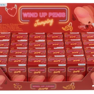 You2Toys Wind-Up Willy Display 24pcs - Fun Wind-Up Miniature, ABS, 7cm