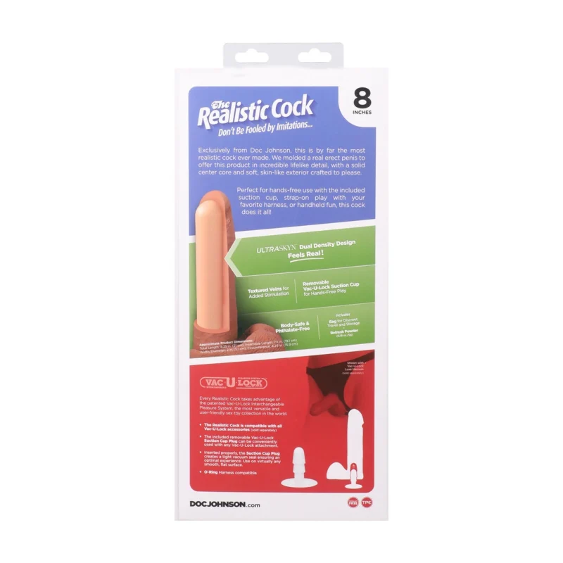 Doc Johnson ULTRASKYN Vac-U-Lock 20cm Caramel Intimate Model