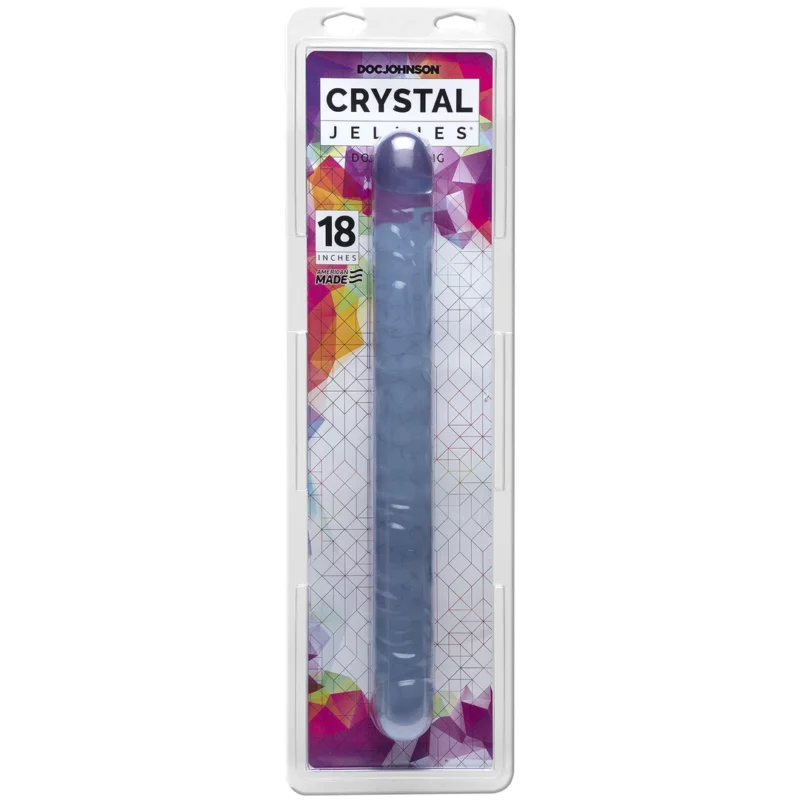 Doc Johnson Crystal Jellies Double Model 18" Flexible Transparent 45cm