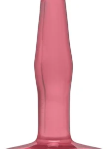 Doc Johnson Crystal Jellies 4" Small Plug, Flexible, Pink