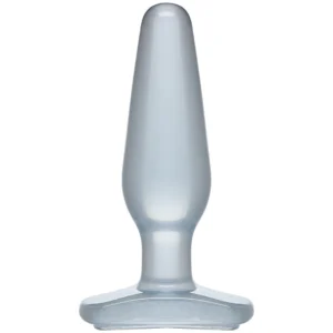 Doc Johnson Crystal Jellies Medium Silicone Plug, Clear, 12.7 cm