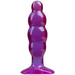 Doc Johnson Spectra Gels Flexible Anal Plug 12.7cm Suction Base Blue