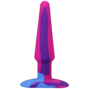 A-Play Groovy Silicone Anal Plug 12 cm Multicolor - Flexible Tapered Model