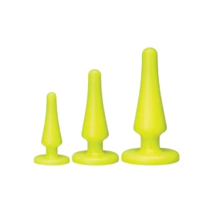 Doc Johnson Launch! Silicone Anal Trainer Set Yellow - Progressive System