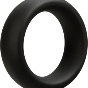 Doc Johnson OptiMALE Silicone Ring 40mm Black - Flexible Support Band
