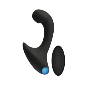 Doc Johnson OptiMALE P-Curve Remote-Controlled Prostate Massager Black