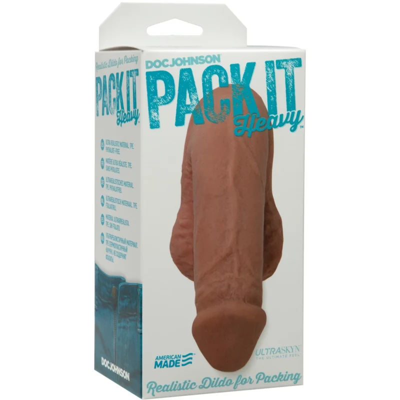 Doc Johnson Pack It Heavy Anatomical Model UR3 5.5" Brown
