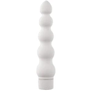 Doc Johnson White Nights Ribbed Vibe 18 cm Multi-Speed White