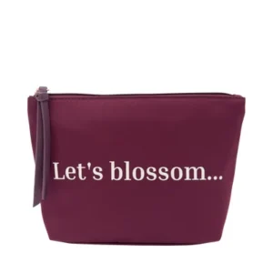 Let's Blossom Cosmetic Pouch Purple - Stylish Travel Organizer Bag