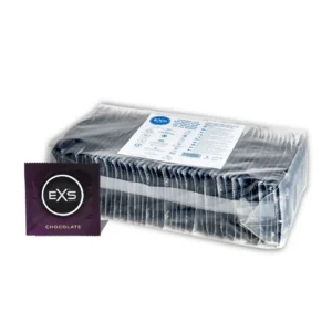 EXS Hot Chocolate Condoms 100-Pack - Chocolate Aroma, Flavoured, Standard Size