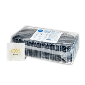 EXS Pure Ultra-Thin Condoms 100-Pack | Recyclable Packaging, Natural Fit