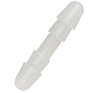 Doc Johnson Double Up Frosted Dual-Sided Attachment Plug, Transparent