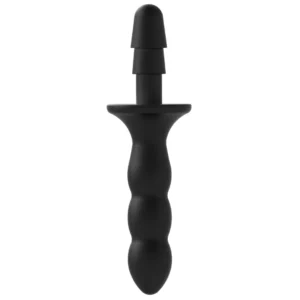 Doc Johnson Vac-U-Lock Ergonomic Handle Black - Universal Grip Accessory