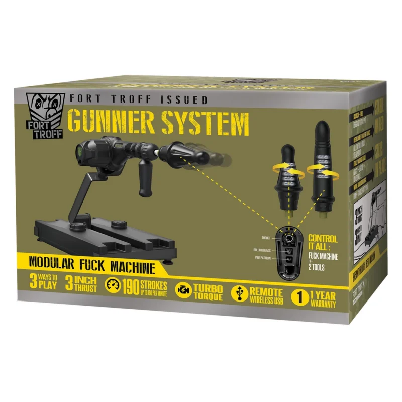 Fort Troff Gunner System 3-in-1 Modular Intimate Machine Set Black