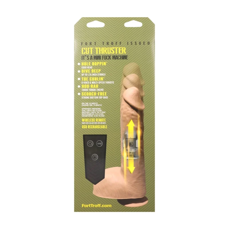 „Doc Johnson Cut Thruster Vanilla“ – „Dynamic Motion Intimate Machine“.