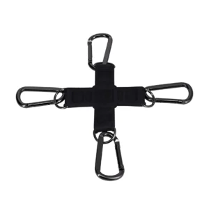 Doc Johnson Tactical Hogtie System Black - Silicone & Steel Restraint Set