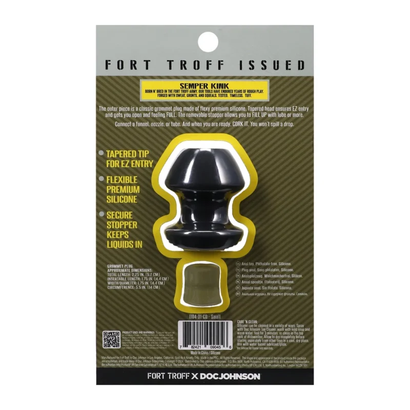 Oxballs Kum Keeper Plug Small Black - Flexible Silicone System