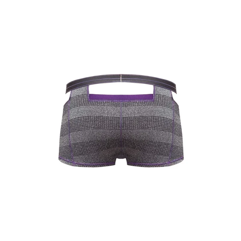 Male Power Heather Haze Cutout Mini Shorts XL Sporty Waistband