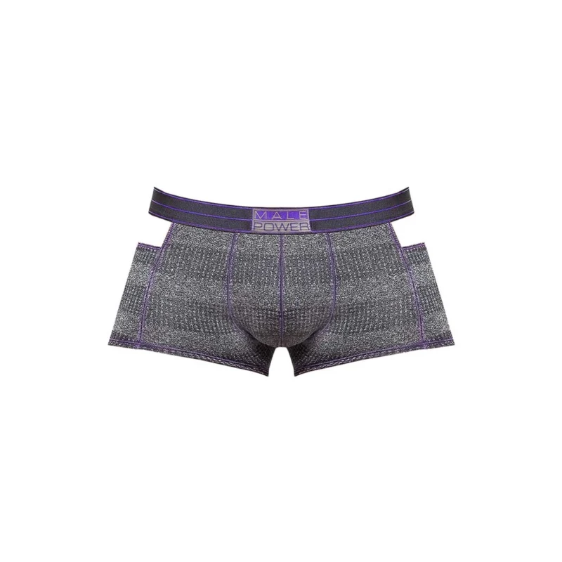 Male Power Heather Haze Cutout Mini Shorts XL Sporty Waistband