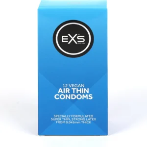 EXS Air Thin 12-Pack Ultra Thin Latex Protection, 56mm, Odorless