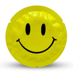 EXS Smiley Face Regular 12pcs - Vegan Latex Protection, 54mm Nominal Width