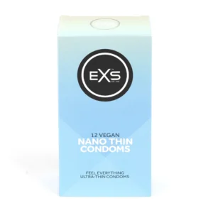 EXS Nano Thin 12-Pack Ultra Thin Latex Protection, 53mm Width