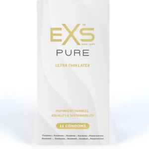 EXS Pure Ultra-Thin Latex Protection 12 Pack, 53 mm, Eco-Friendly