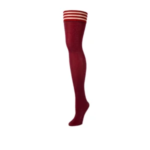 Kix'ies Holly Thigh High Stockings D Red - Argyle Pattern Stay-Up