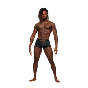 Male Power Magnificence Mini Short L Black Cut-Out Design