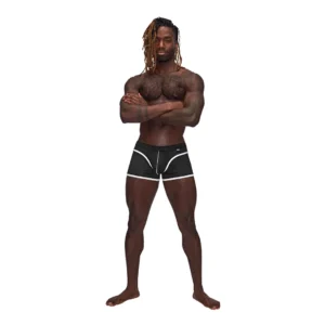 Male Power Sport Mesh Mini Short L Black Athletic Design