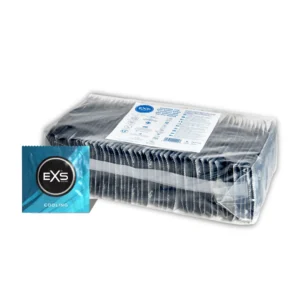 EXS Cooling 54mm Latex Condoms 144-Pack Silicone Lubricated Mint Effect