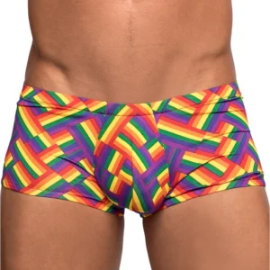 Male Power Mini Short XL Pride Fest - Low Rise, High-Cut Comfort Design