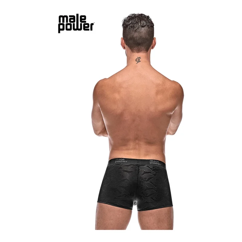 Male Power Impressions Mini Shorts S Black - Comfort Fit Design
