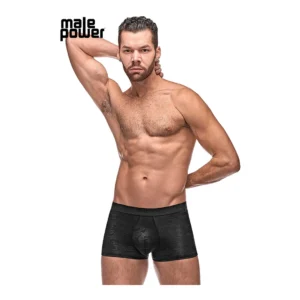 Male Power Impressions Mini Short XL Black - Comfort Fit Microfiber