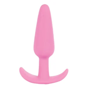 Doc Johnson Naughty Silicone Plug Medium Pink 3.5" Anatomical Shape
