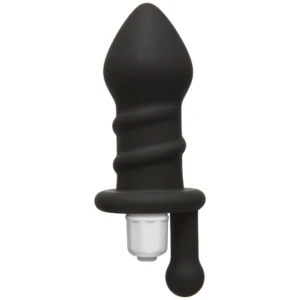 Doc Johnson Mood Juicy Swirled Silicone Plug Vibrating 10-Function Pink